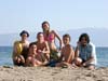Le groupe sur la plage